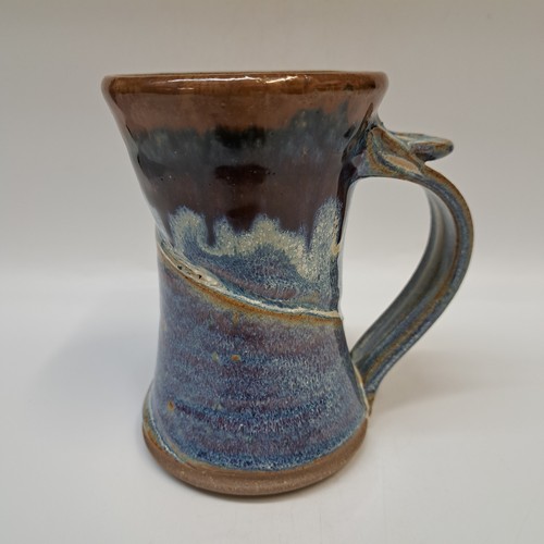 Click to view detail for #250503 Mug, Blue/Brown $19